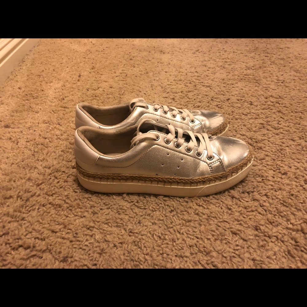 Silver shoes